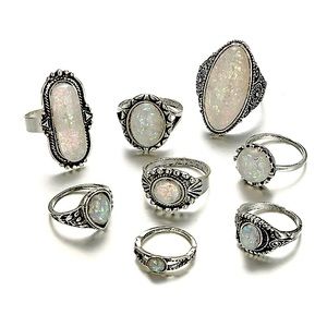 8 Pcs Boho vintage ring set 💍